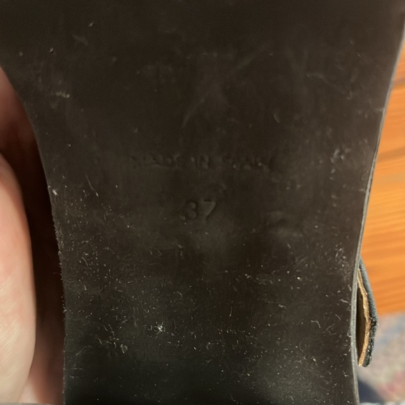 Free people size 37, black platform, double strap Mary Jane’s - Picture 7 of 8